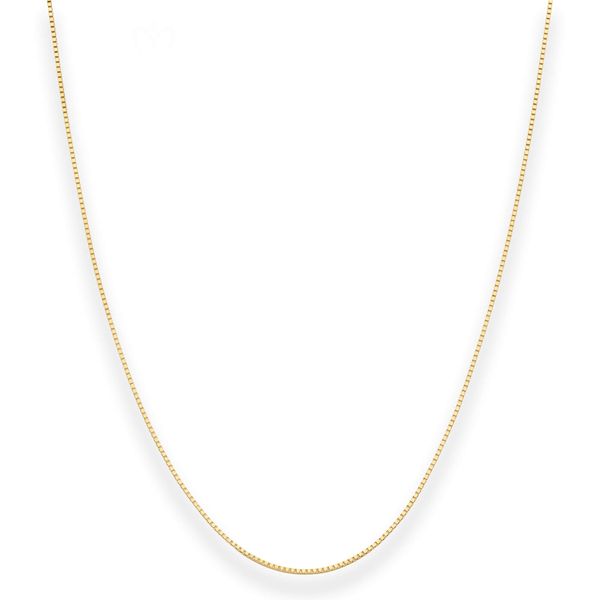 0.8mm Veneziakette aus 585 Gelbgold 36cm