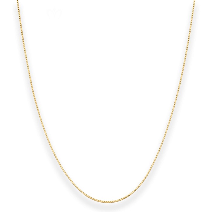 0.8mm Veneziakette aus 585 Gelbgold 55cm