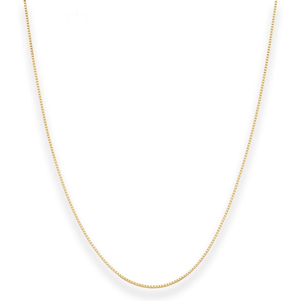 0.8mm Veneziakette aus 585 Gelbgold 55cm
