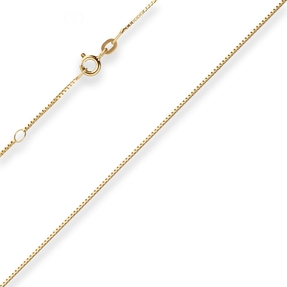 0,8mm Veneziakette Collier Halskette aus 585 Gold Gelbgold 38cm mit Zwischenöse 0,8mm Veneziakette Collier Halskette aus 585 Gold Gelbgold 38cm mit Zwischenöse