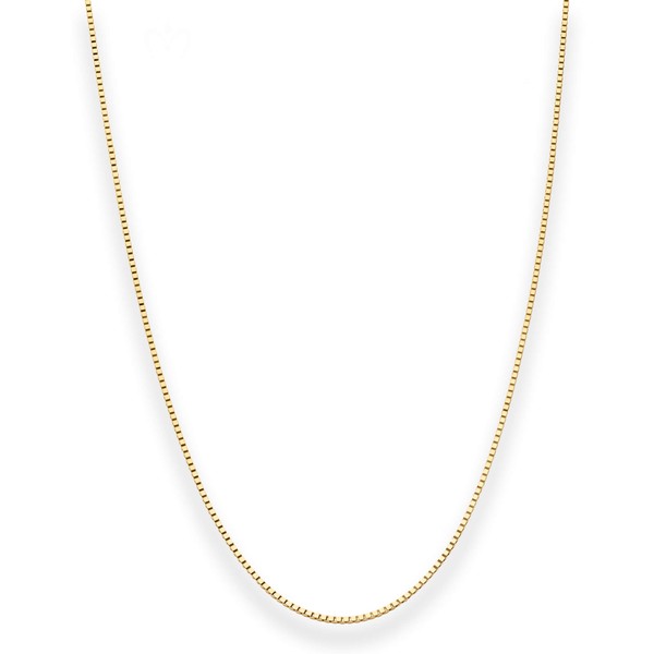 0.8mm Veneziakette aus 585 Gelbgold 42cm mit Zwischenöse