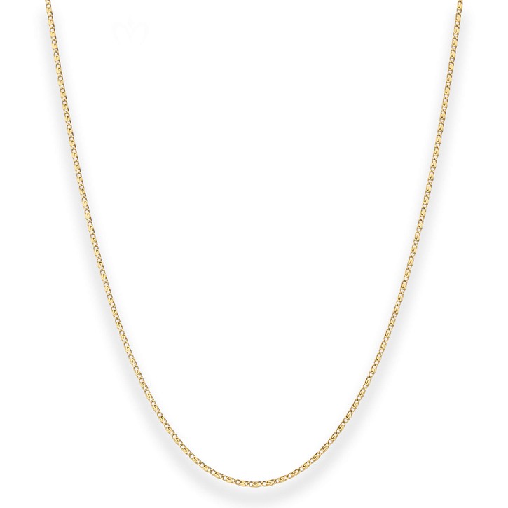 1.3mm S-Panzerkette aus 585 Gelbgold 50cm