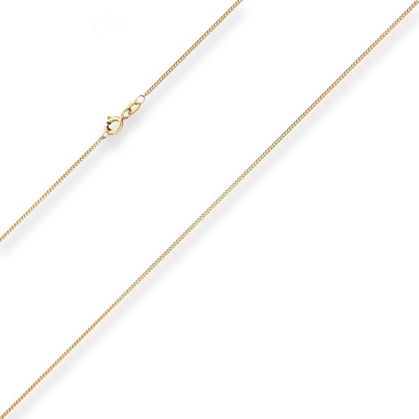 1.1mm Panzerkette aus 750 Gelbgold 55cm