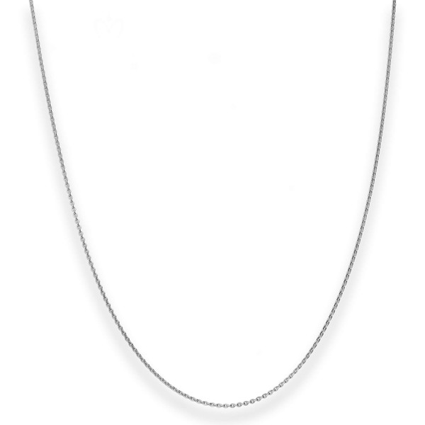 1.2mm Ankerkette flach aus 585 Weißgold 42cm