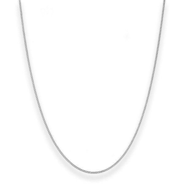 1.2mm Panzerkette aus 585 Weißgold 38cm