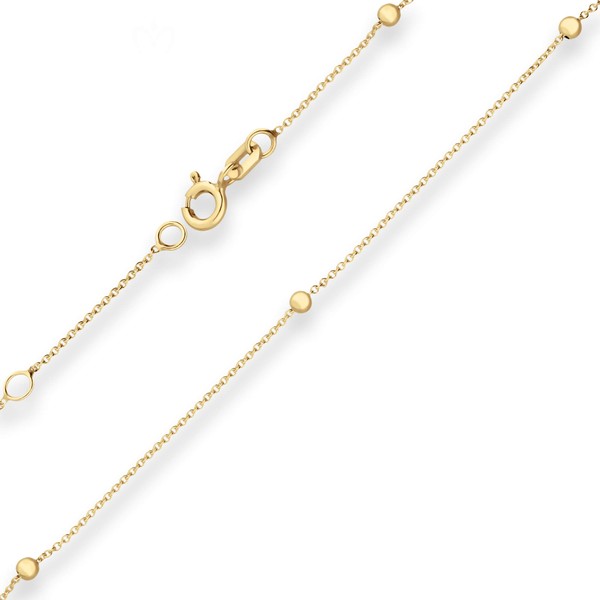 Armband aus 375 Gelbgold 19cm mit Zwischenöse