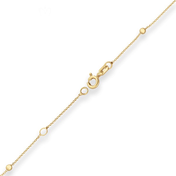 Armband aus 375 Gelbgold 19cm mit Zwischenöse