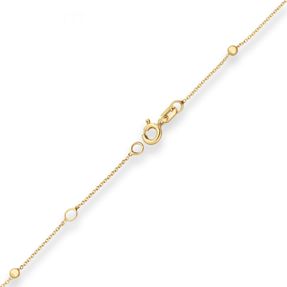 Rund-Ankerkette Armband Armschmuck aus 585 Gold Gelbgold 19cm mit Zwischenöse