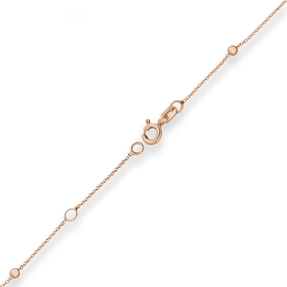 Rund-Ankerkette Armband Armschmuck aus 585 Gold Rotgold 19cm mit Zwischenöse