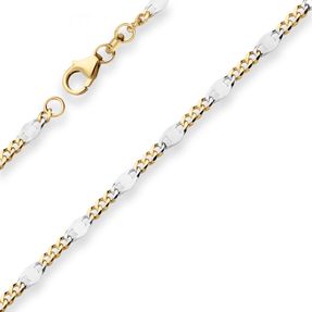 3,1mm Armband Panzerstegkette Goldarmband Armschmuck aus 585 Gold Gelbgold 19cm