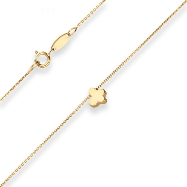 0.5mm Fantasiekette Schmetterling aus 585 Gelbgold 42cm