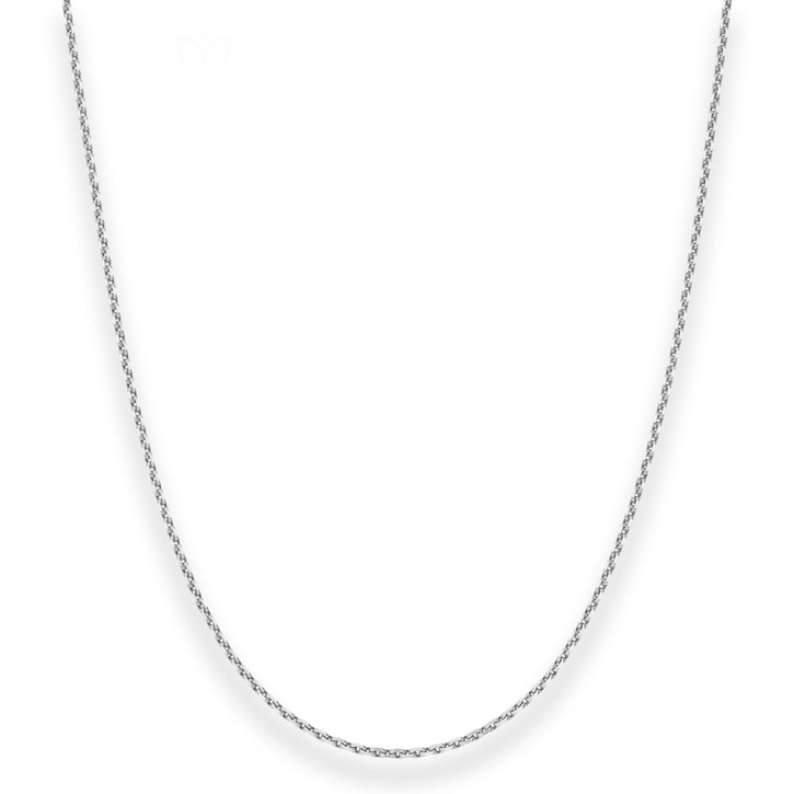 1.7mm Ankerkette diamantiert aus 925 Silber 70cm