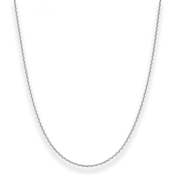 1.7mm Ankerkette diamantiert aus 925 Silber 70cm