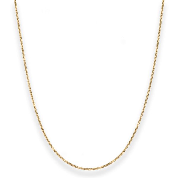 1.7mm Ankerkette diamantiert aus 333 Gelbgold 42cm