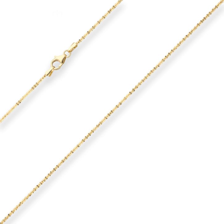 1.4mm Criss-cross-Kette aus 333 Gelbgold 42cm