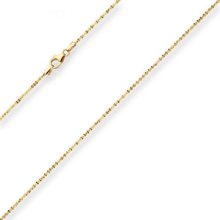 1.4mm Criss-cross-Kette aus 333 Gelbgold 45cm