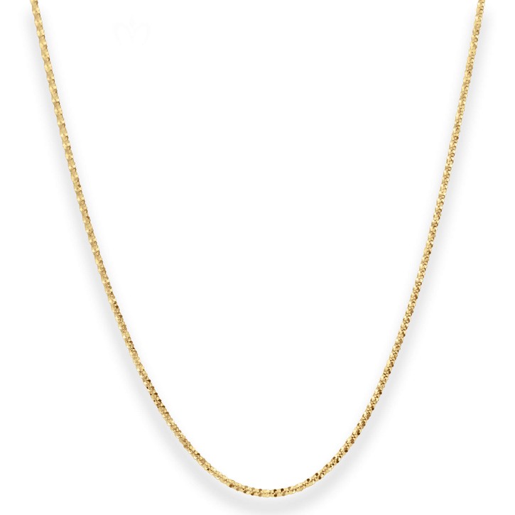 1.4mm Criss-cross-Kette aus 333 Gelbgold 45cm