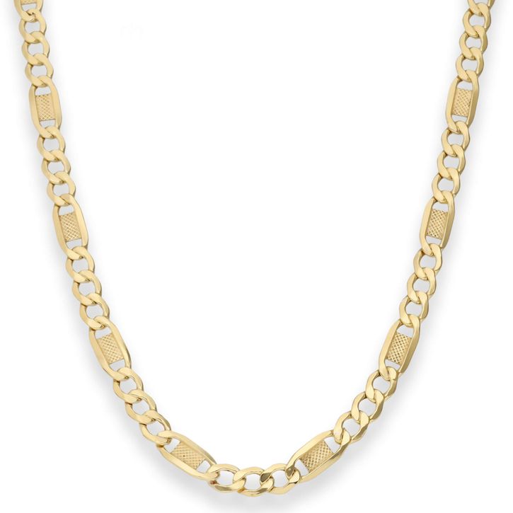 5.2mm Fantasiekette hohl aus 333 Gelbgold 45cm