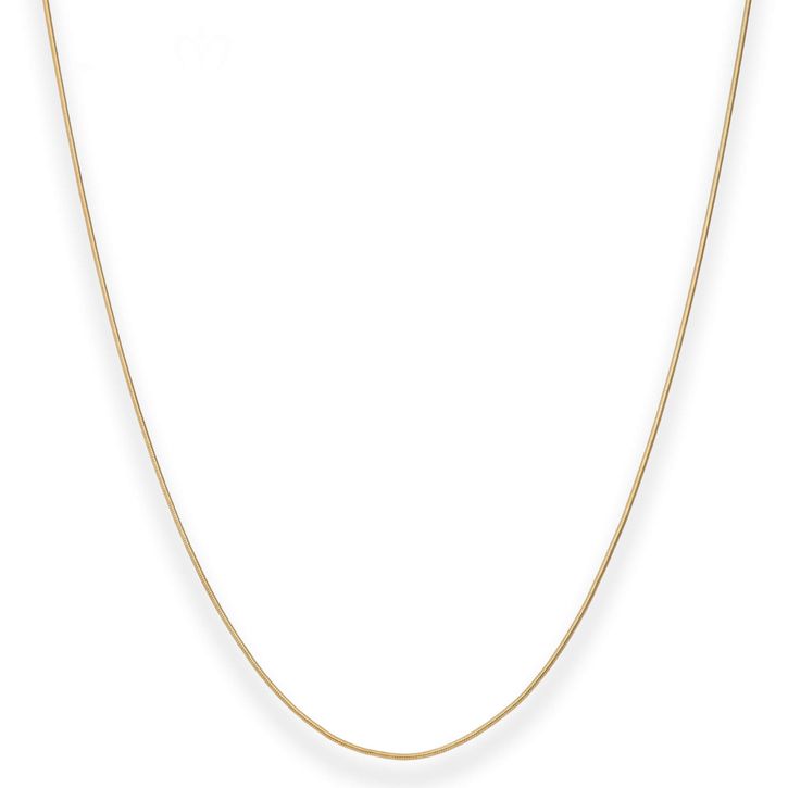 0.8mm Schlangenkette aus 333 Gelbgold 42cm