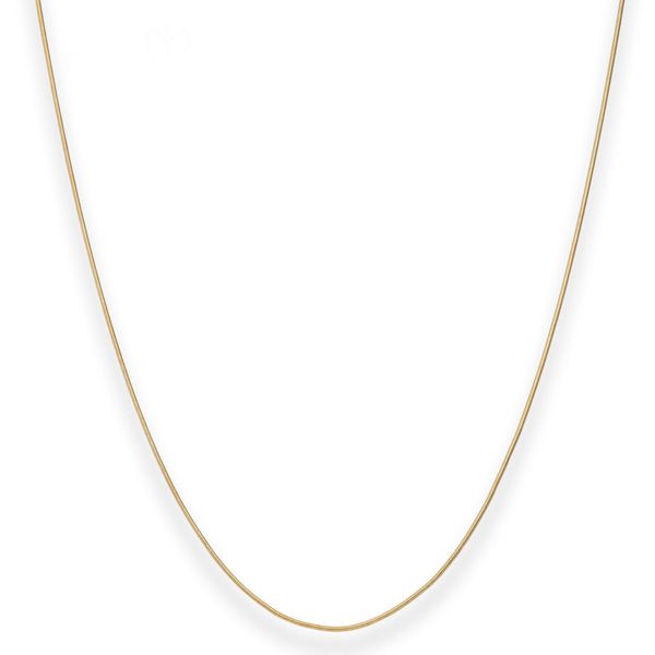 0.8mm Schlangenkette aus 333 Gelbgold 42cm