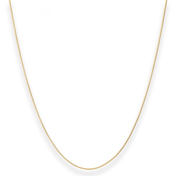 0.8mm Schlangenkette aus 333 Gelbgold 45cm