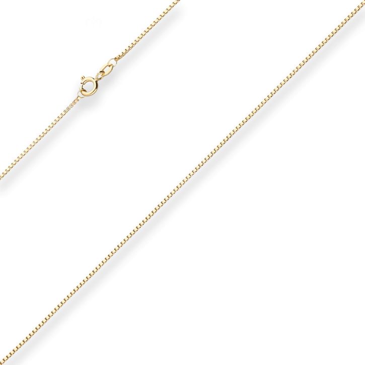 1.2mm Veneziakette aus 333 Gelbgold 36cm