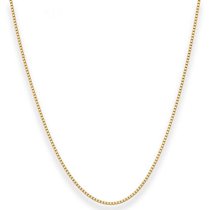 1.2mm Veneziakette aus 375 Gelbgold 70cm