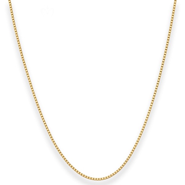 1.2mm Veneziakette aus 375 Gelbgold 70cm