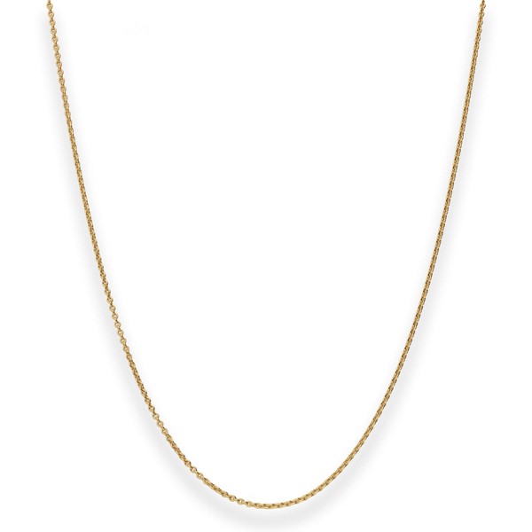 1.3mm Rund-Ankerkette aus 585 Gelbgold 40cm
