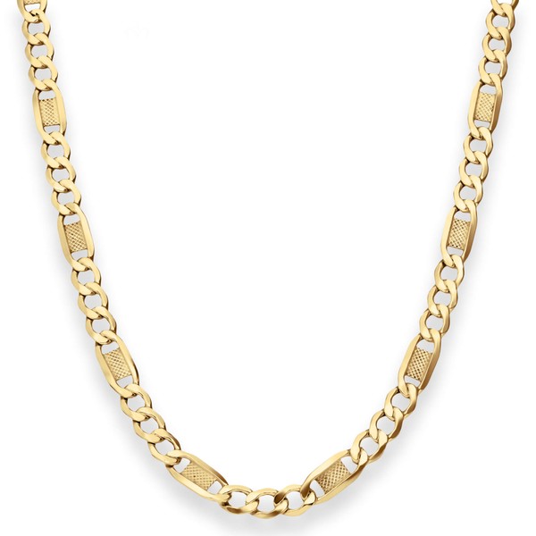 5.2mm Fantasiekette hohl aus 585 Gelbgold 60cm