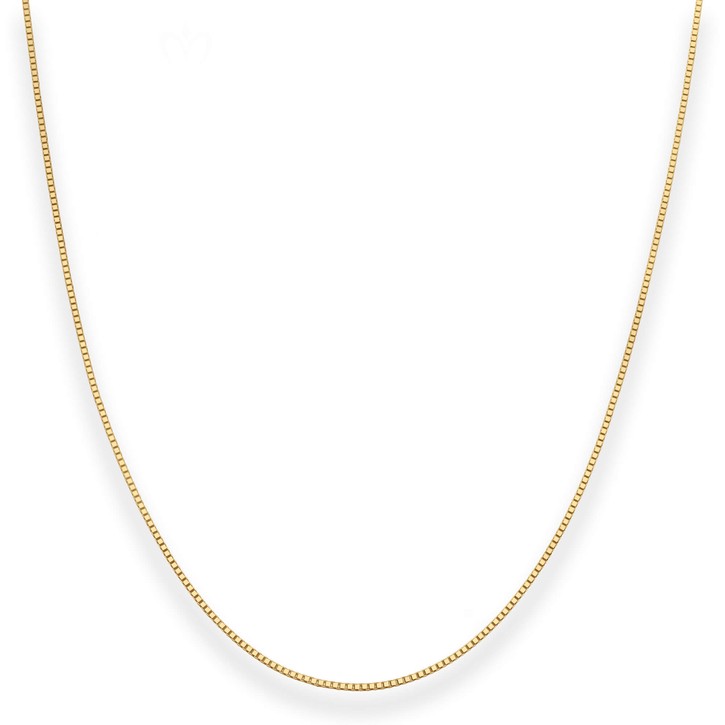 0.8mm Veneziakette aus 585 Gelbgold 45cm
