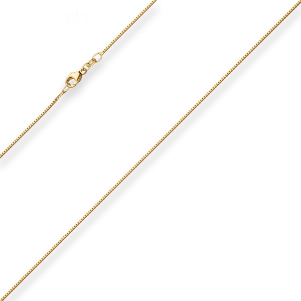 0.8mm Veneziakette aus 585 Gelbgold 45cm