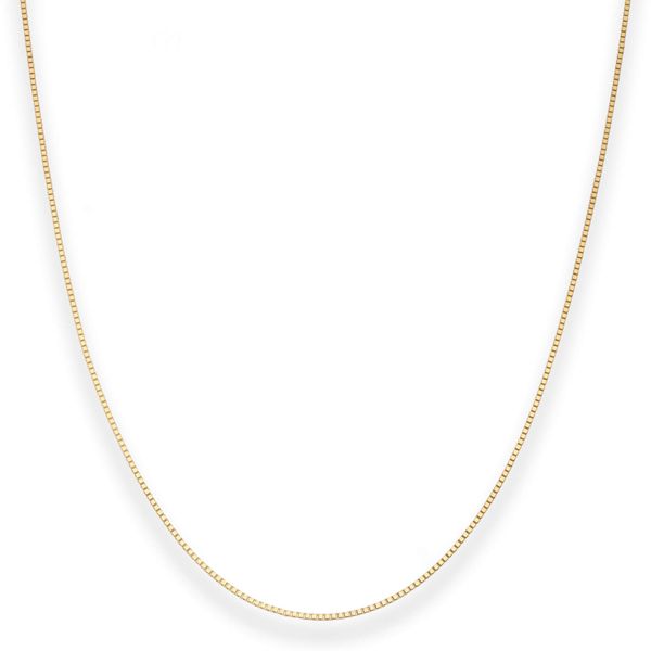 0.8mm Veneziakette aus 585 Gelbgold 50cm