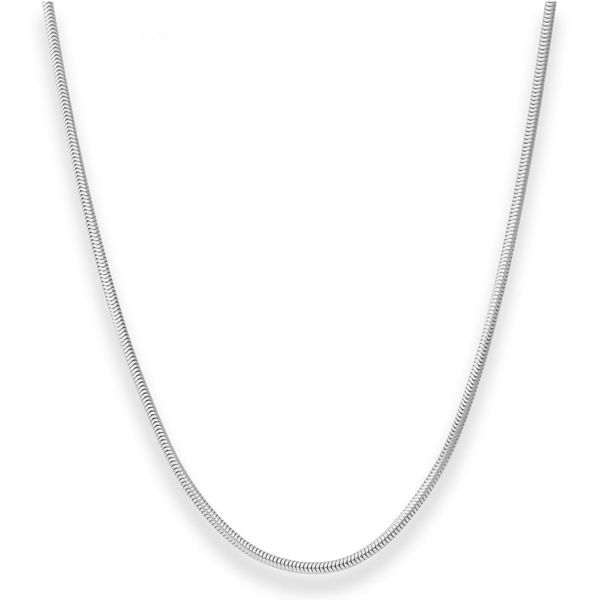 1.9mm Schlangenkette aus 925 Silber 38cm