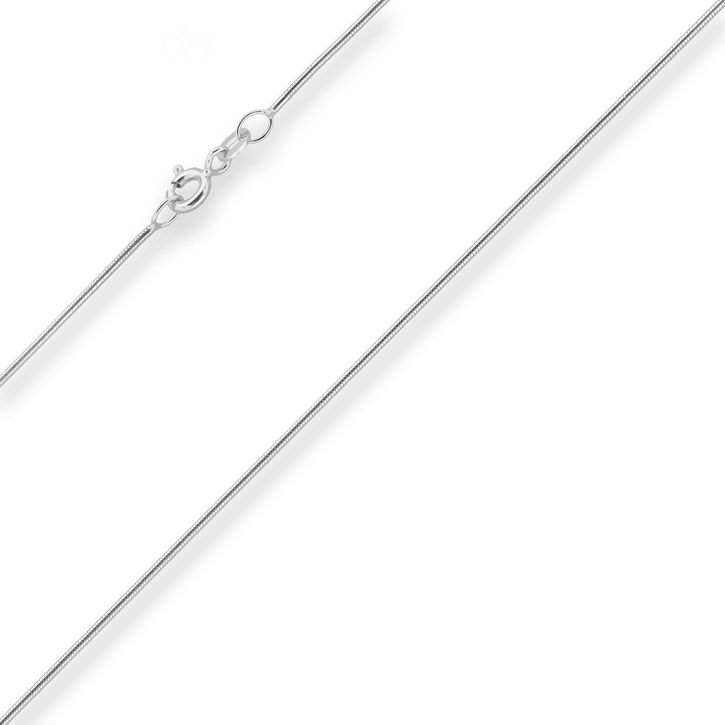 0.9mm Schlangenkette aus 925 Silber 65cm