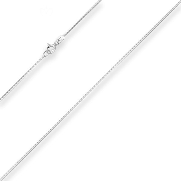 0.9mm Schlangenkette diamantiert aus 925 Silber 40cm