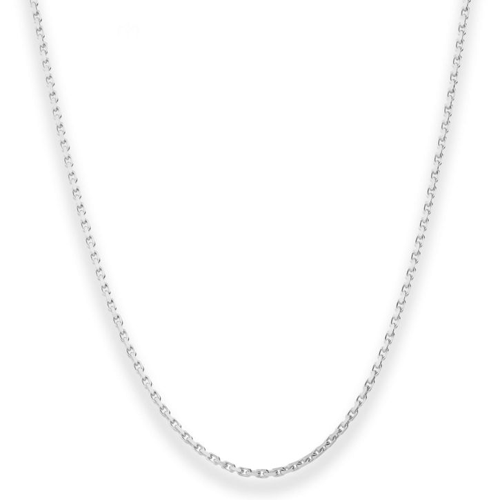 1.6mm Ankerkette diamantiert aus 925 Silber 40cm