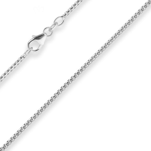 1.5mm Veneziakette rund aus 925 Silber 38cm