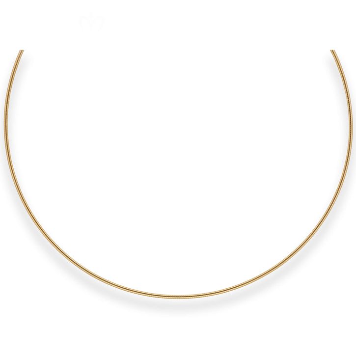 1.5mm Halsreif Tondakette Omegareif aus 333 Gelbgold 42cm