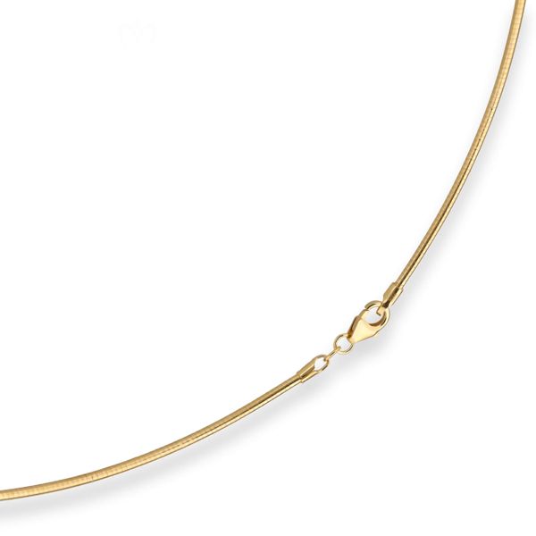 1.5mm Halsreif Tondakette Omegareif aus 333 Gelbgold 42cm