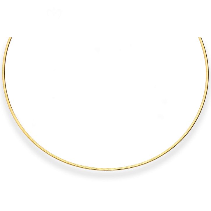 1.9mm Tondakette oval Omegareif aus 333 Gelbgold 42cm