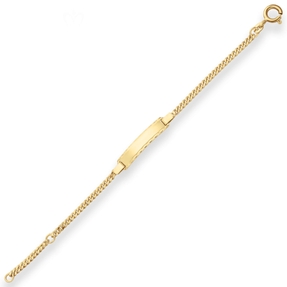 2,4mm Id-Armband Panzerkette Schildband Armschmuck aus 333 Gold Gelbgold 16cm 2,4mm Id-Armband Panzerkette Schildband Armschmuck aus 333 Gold Gelbgold 16cm
