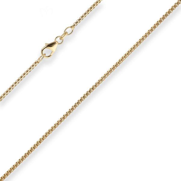 1.5mm Veneziakette rund aus 333 Gelbgold 42cm