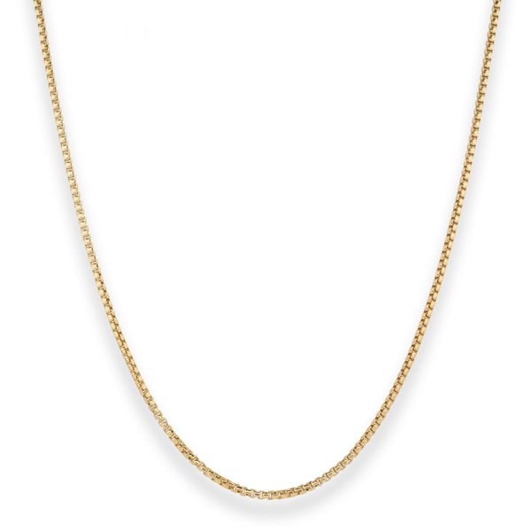 1.5mm Veneziakette rund aus 333 Gelbgold 42cm