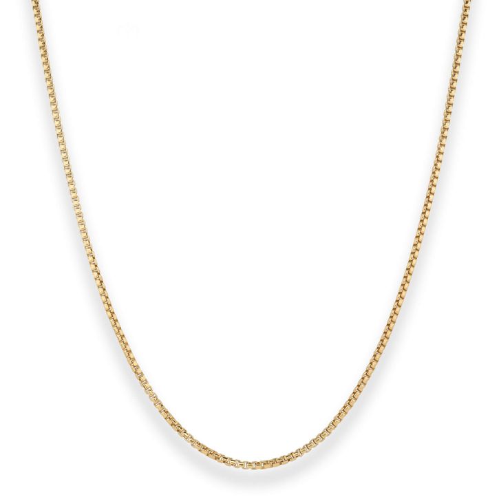 1.5mm Veneziakette rund aus 333 Gelbgold 50cm