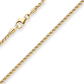 2mm Veneziakette rund Goldkette Collier Halskette aus 333 Gold Gelbgold 42cm 2mm Veneziakette rund Goldkette Collier Halskette aus 333 Gold Gelbgold 42cm
