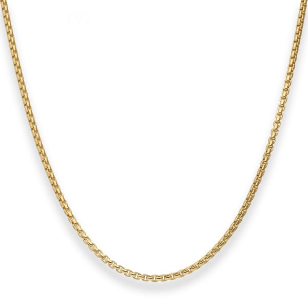 2mm Veneziakette rund aus 333 Gelbgold 42cm