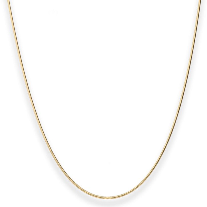 0.9mm Schlangenkette aus 375 Gelbgold 40cm