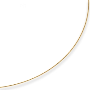 0,8mm Halsreif Tondakette Collier Omegareif Halskette aus 375 Gold Gelbgold 40cm