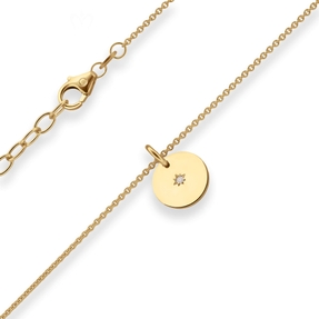 1,1mm Rund-Ankerkette Kette Collier kleine Windrose aus 585 Gold Gelbgold 42cm 1,1mm Rund-Ankerkette Kette Collier kleine Windrose aus 585 Gold Gelbgold 42cm